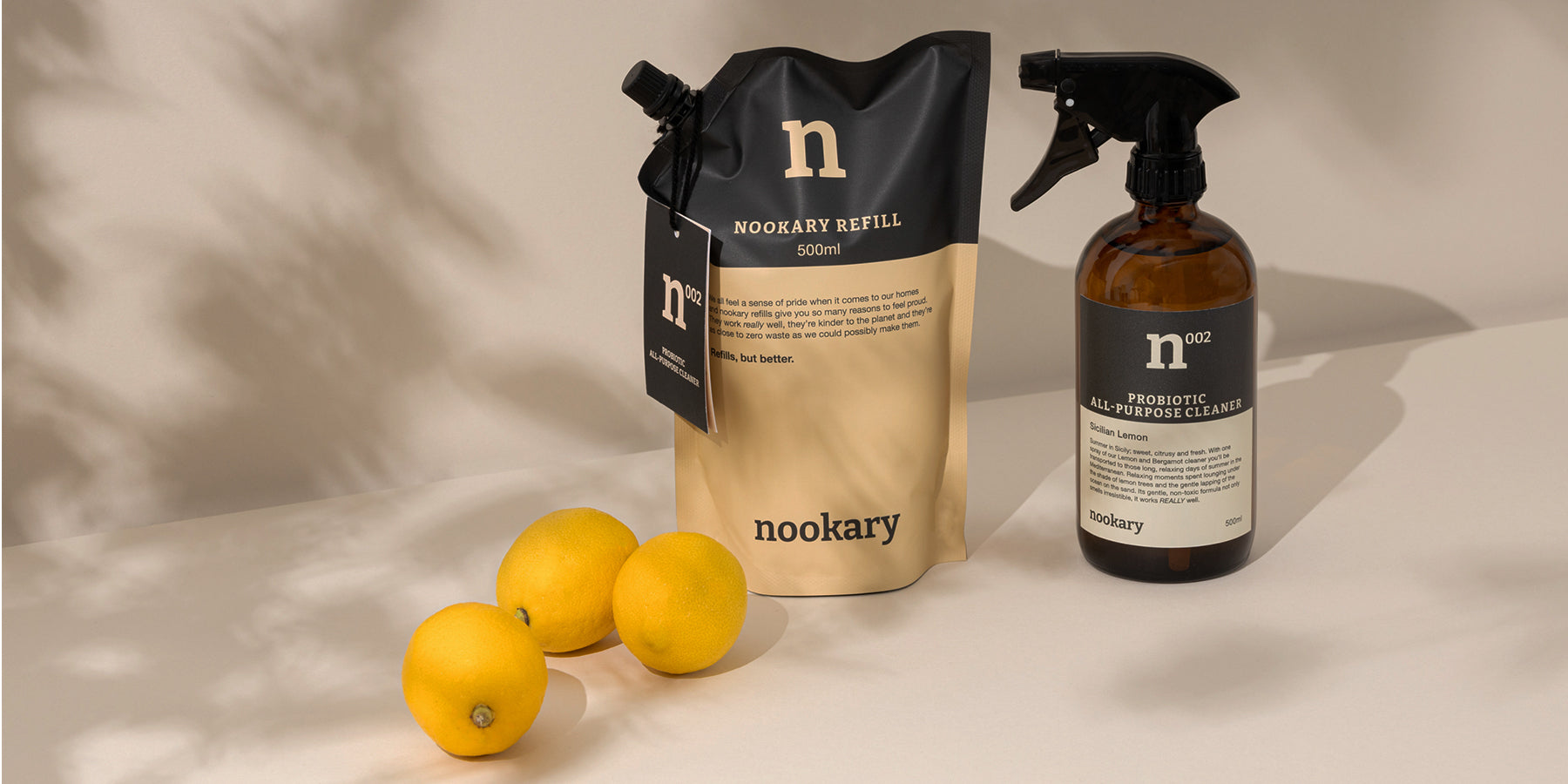 nookary probiotic all purpose cleaner and pouch