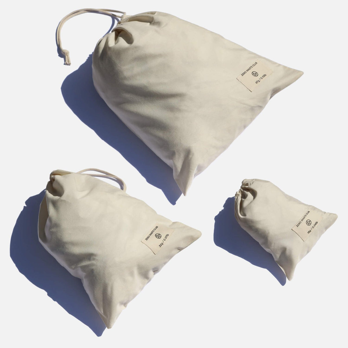 Reusable Organic Cotton Produce Bags - Pack of 3